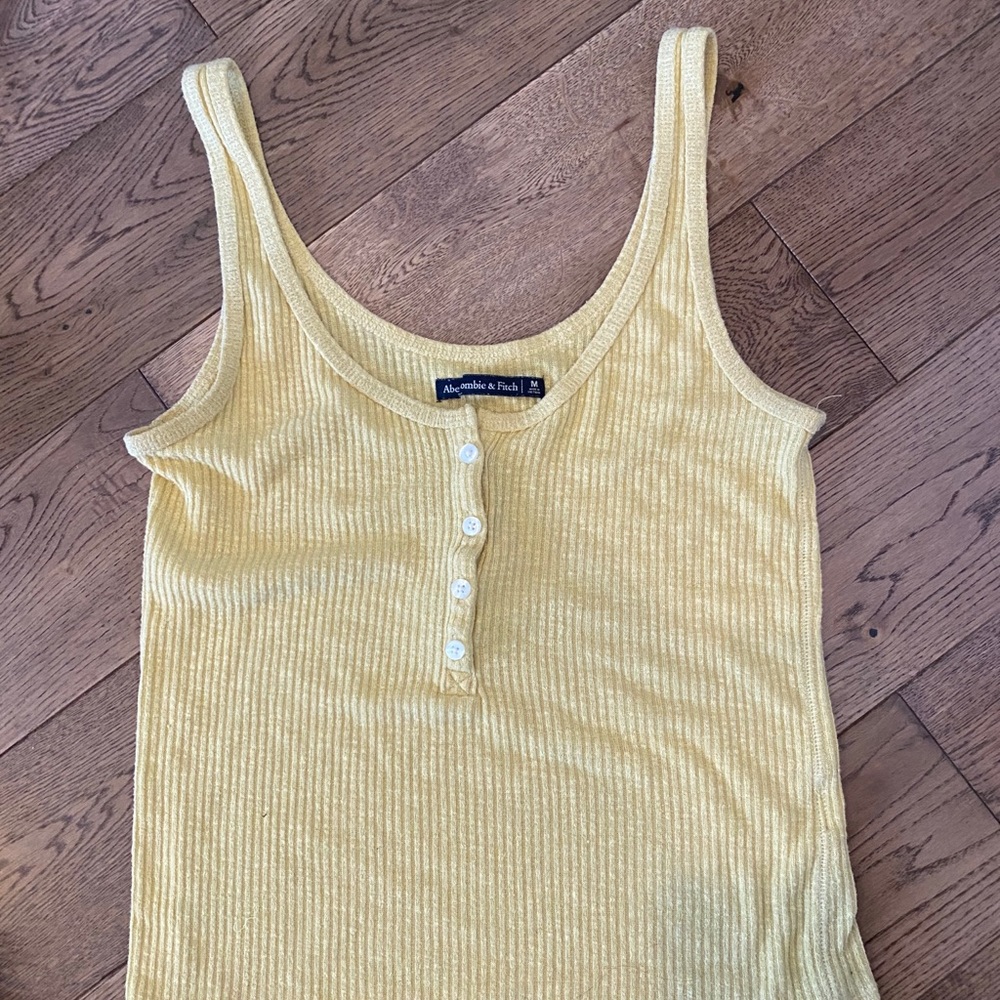 Yellow Abercrombie & Fitch tank
